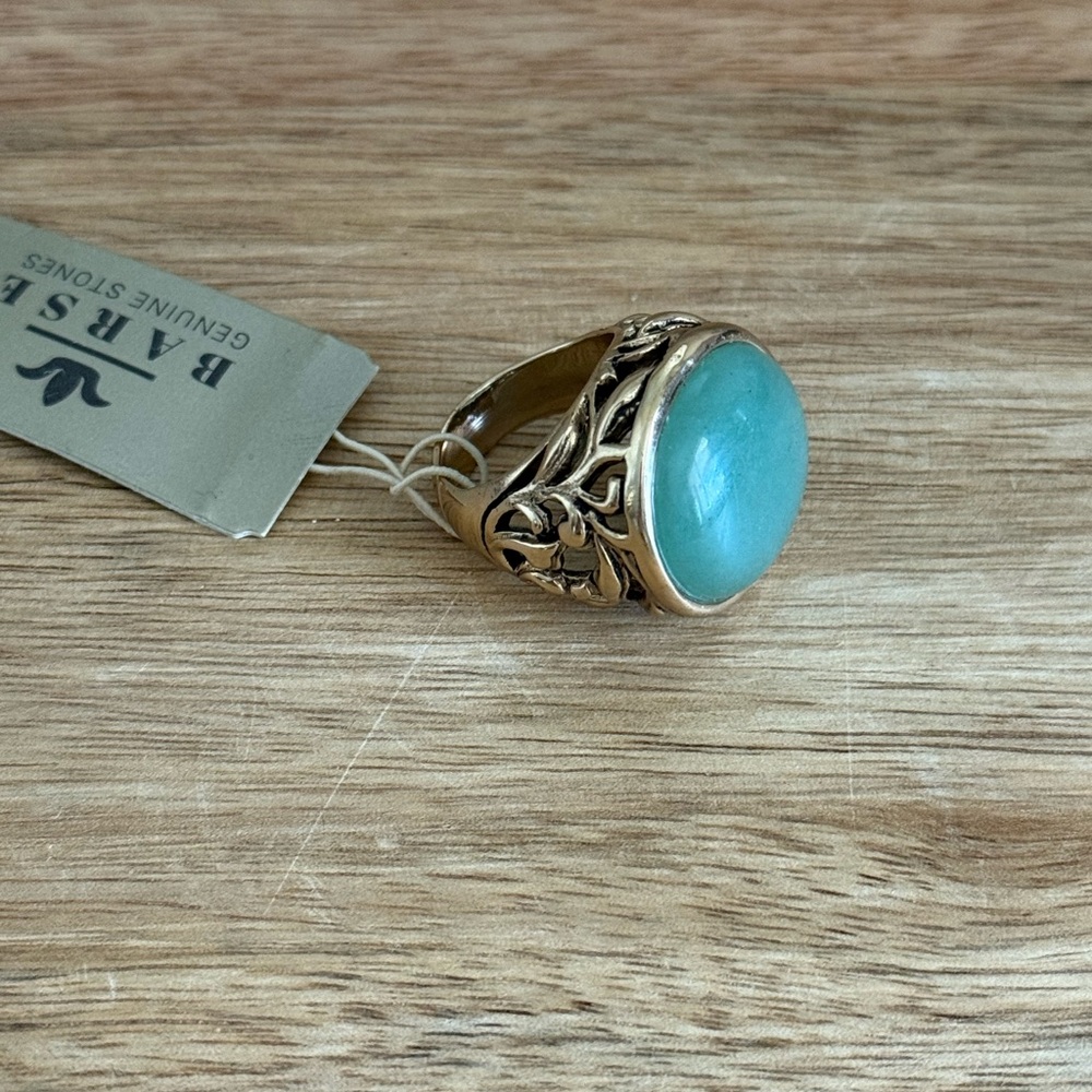 NWT Barse Aventurine green statement ring size 7  Retail $88